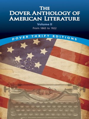 cover image of The Dover Anthology of American Literature, Volume II